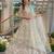 Ivory Butterfly Net Embroidered Semi Stitched Lehenga Choli with Dupatta
