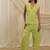 Lime green linen trouser