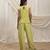 Lime green linen trouser