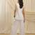 White linen wide leg trouser