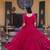 Pink color faux blooming embroidered anarkali gown