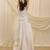 White linen paneled skirt