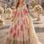 pink silk blend readymade anarkali suit with embroidery & zari Sequin work