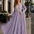 lavender georgette readymade anarkali suit with beads & embroidery work