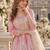 pink silk blend readymade anarkali suit with embroidery & zari Sequin work