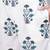 Women white & navy blue floral printed kurta with palazzos & dupatta