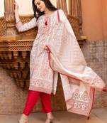 Embellished ethnic motifs printed tie up kurta with pants and printed dupatta