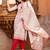 Embellished ethnic motifs printed tie up kurta with pants and printed dupatta