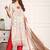 Embellished ethnic motifs printed tie up kurta with pants and printed dupatta