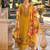 Striped thread work pure cotton bell sleeves straight kurta & trousers & dupatta