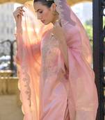 Ethnic motifs embroidered zari straight kurta with trousers & dupatta