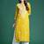 Floral embroidered thread work kurta
