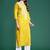 Floral embroidered thread work kurta