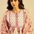 Ethnic motifs embroidered anarkali pure cotton kurta with palazzos & with dupatta