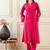 Women magenta kurta sets