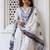 Women floral embroidered regular thread work pure cotton kurta with trousers & with dupatta