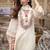 Floral embroidered kurta with trousers & dupatta