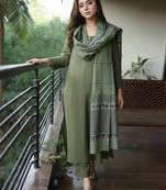 Women printed regular kurta set with dupatta