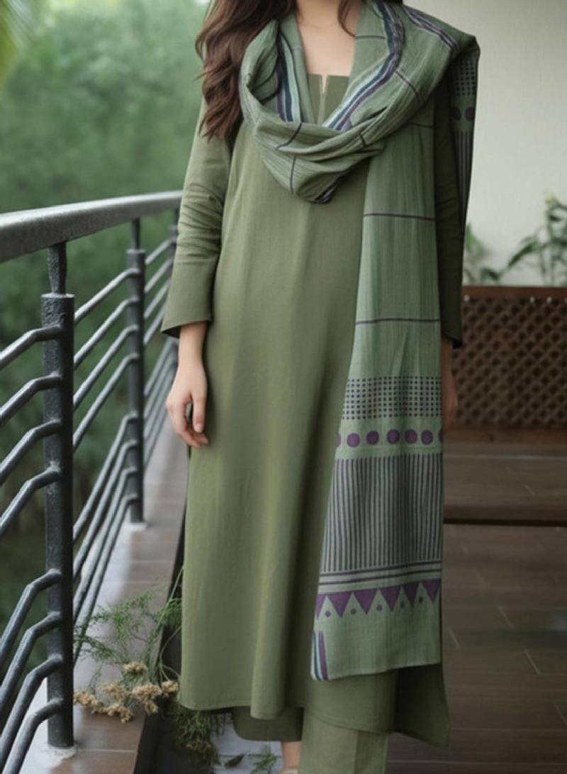 Women printed regular kurta set with dupatta