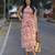 Floral printed straight kurta with palazzos
