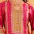Ethnic motifs printed sequinned chanderi silk kurta with trousers and dupatta