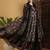 Floral printed anarkali pure cotton kurta with palazzos and dupatta