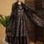 Floral printed anarkali pure cotton kurta with palazzos and dupatta