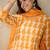 Paisley printed v-neck pure cotton straight kurta with trousers and dupatta