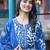 Floral printed notch neck straight kurta with trousers & dupatta