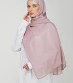 Mauve premium modal solid hijab