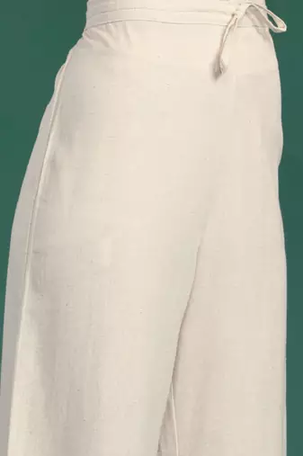 Women floral embroidered thread work pure cotton republic day kurta with palazzos