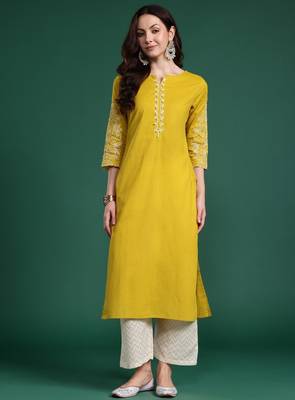 floral embroidered kurta 3