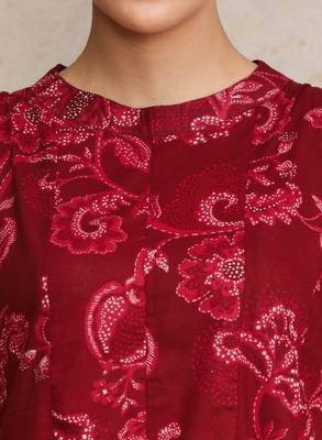 Women ethnic motifs printed regular pure cotton kurta with trousers 3