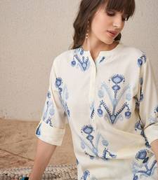 Women printed regular kurta with trousers