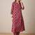 Women paisley printed regular pure cotton kurta with trousers