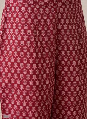 Women paisley printed regular pure cotton kurta with trousers 3