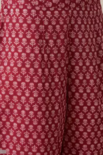 Women paisley printed regular pure cotton kurta with trousers