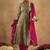Bandhani printed pure cotton kurta with trousers & dupatta
