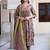 Floral printed empire pure cotton a-line kurta with trousers & dupatta