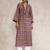 Floral printed cotton mandarin collar straight kurta