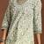 Floral printed v neck pure cotton kurta