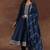 Bandhani printed panelled sequinned anarkali kurta with trousers & dupatta