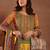 Women ethnic motifs printed regular kurta with trousers & with dupatta