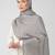 Grey premium modal solid hijab