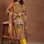 Women ethnic motifs printed regular kurta with trousers & with dupatta