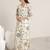 Women floral embroidered regular kurta with trousers & with dupatta