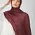 Maroon premium modal solid hijab