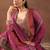 Women bandhani printed regular kurta with trousers & with dupatta