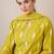 Floral printed notch neck sequinned pure cotton kurta & trousers & dupatta