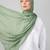 Green premium modal solid hijab